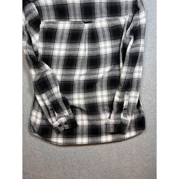 Woolrich Men’s Button‎ Up Shirt Buffalo Plaid White Black Size Medium - Picture 11 of 11